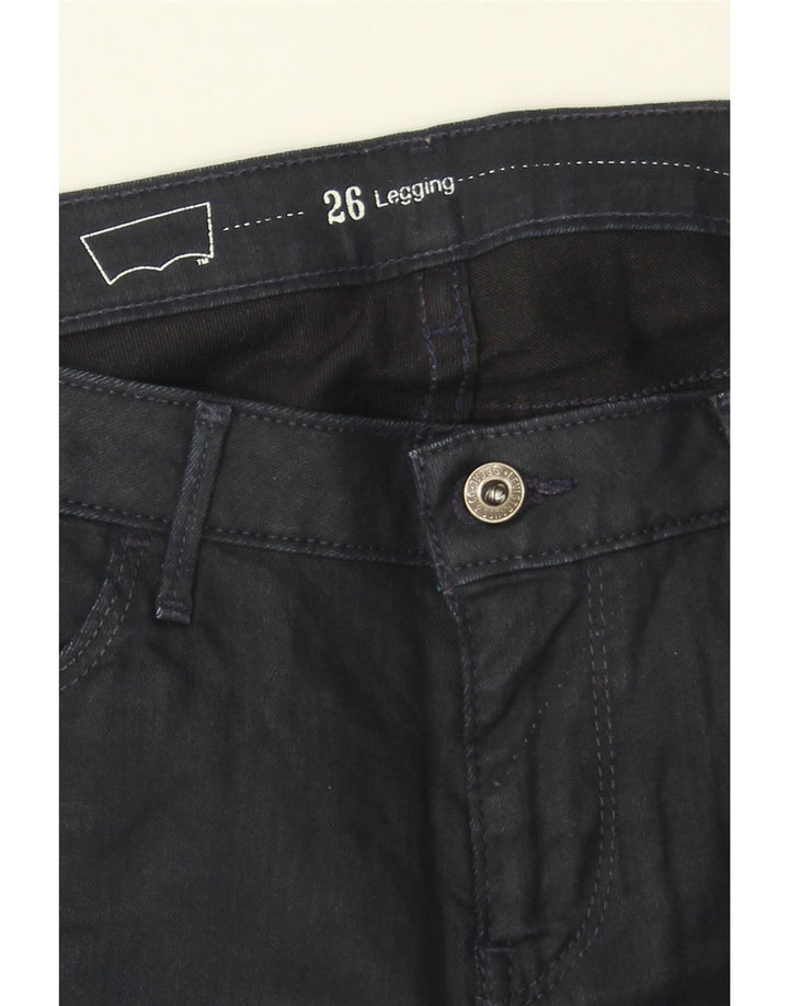 LEVI'S Womens Legging Skinny Jeans W26 L30 Navy Blue Vintage Levi's and Second-Hand Levi's from Messina Hembry 