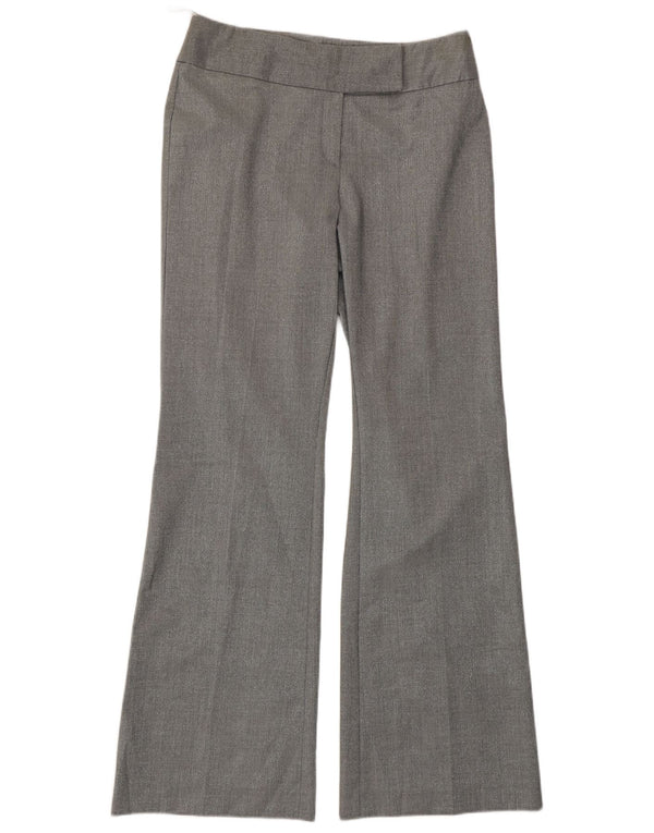 Женские костюмные брюки Oasis Bootcut UK 10, маленькие W30 L32, серебристый полиэстер