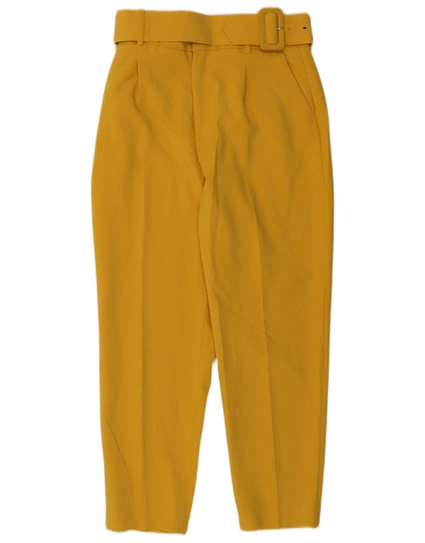 Женские зауженные брюки чинос Zara Medium W28 L27 Желтые