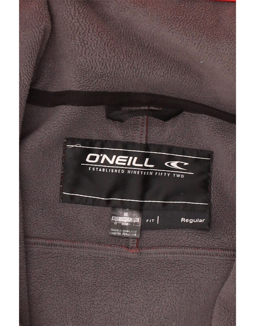 O'NEILL Mens Regular Fit Hooded Windbreaker Jacket UK 38 Medium Red Vintage O'Neill and Second-Hand O'Neill from Messina Hembry 