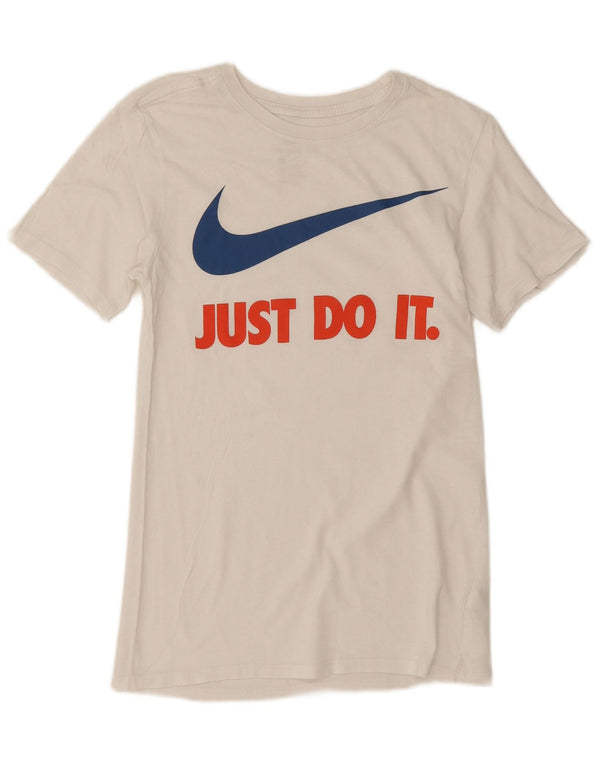 Мужская футболка спортивного кроя с графическим рисунком Nike Top XS, белый хлопок