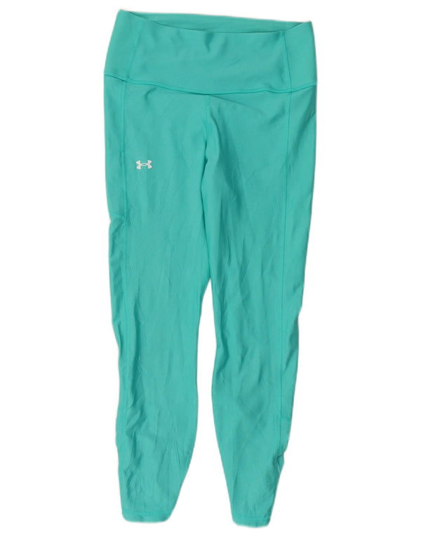 Женские леггинсы-капри Under Armour UK 12, средний бирюзовый полиэстер