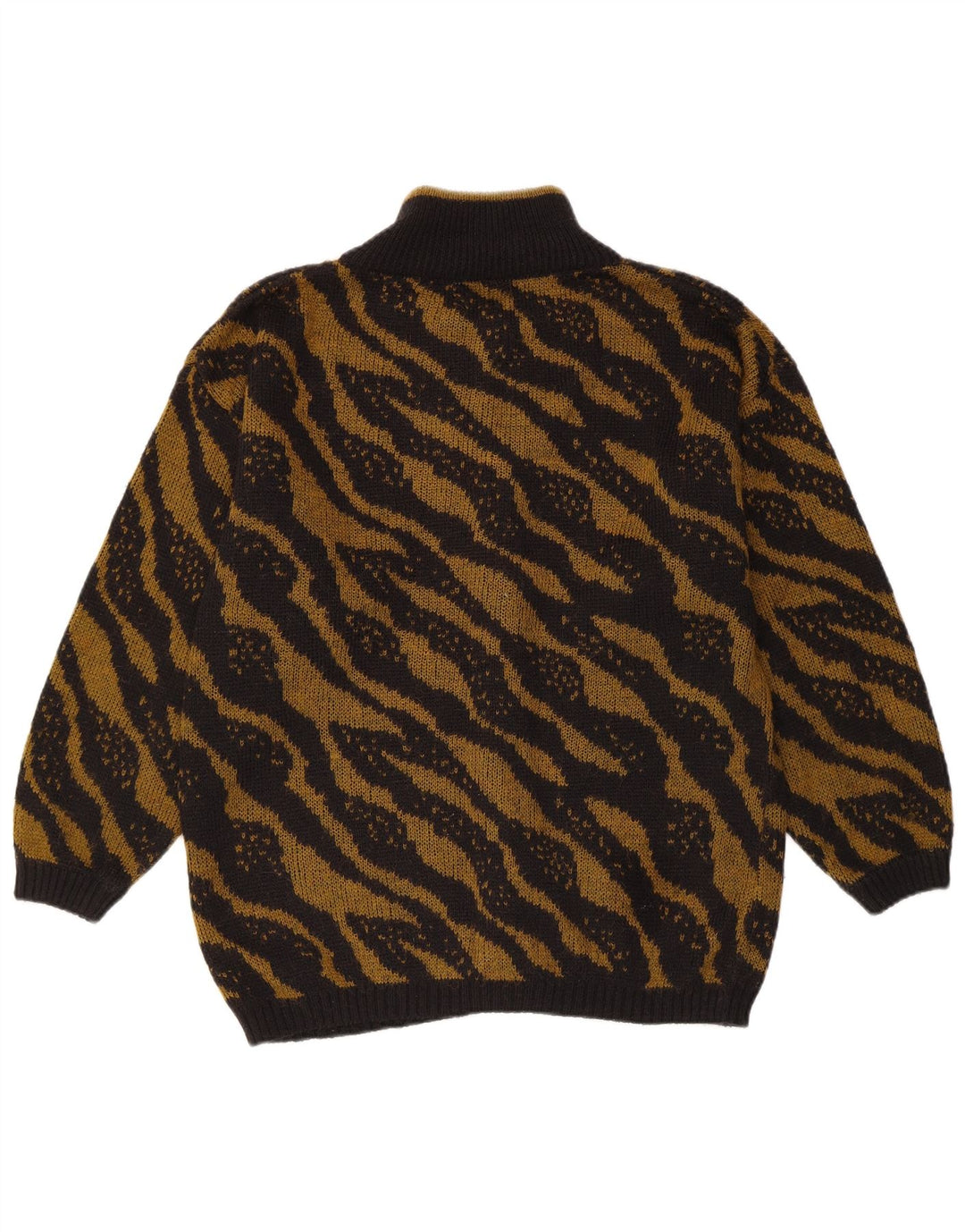 Женский свитер-кардиган VINTAGE UK 16, большой черный в полоску