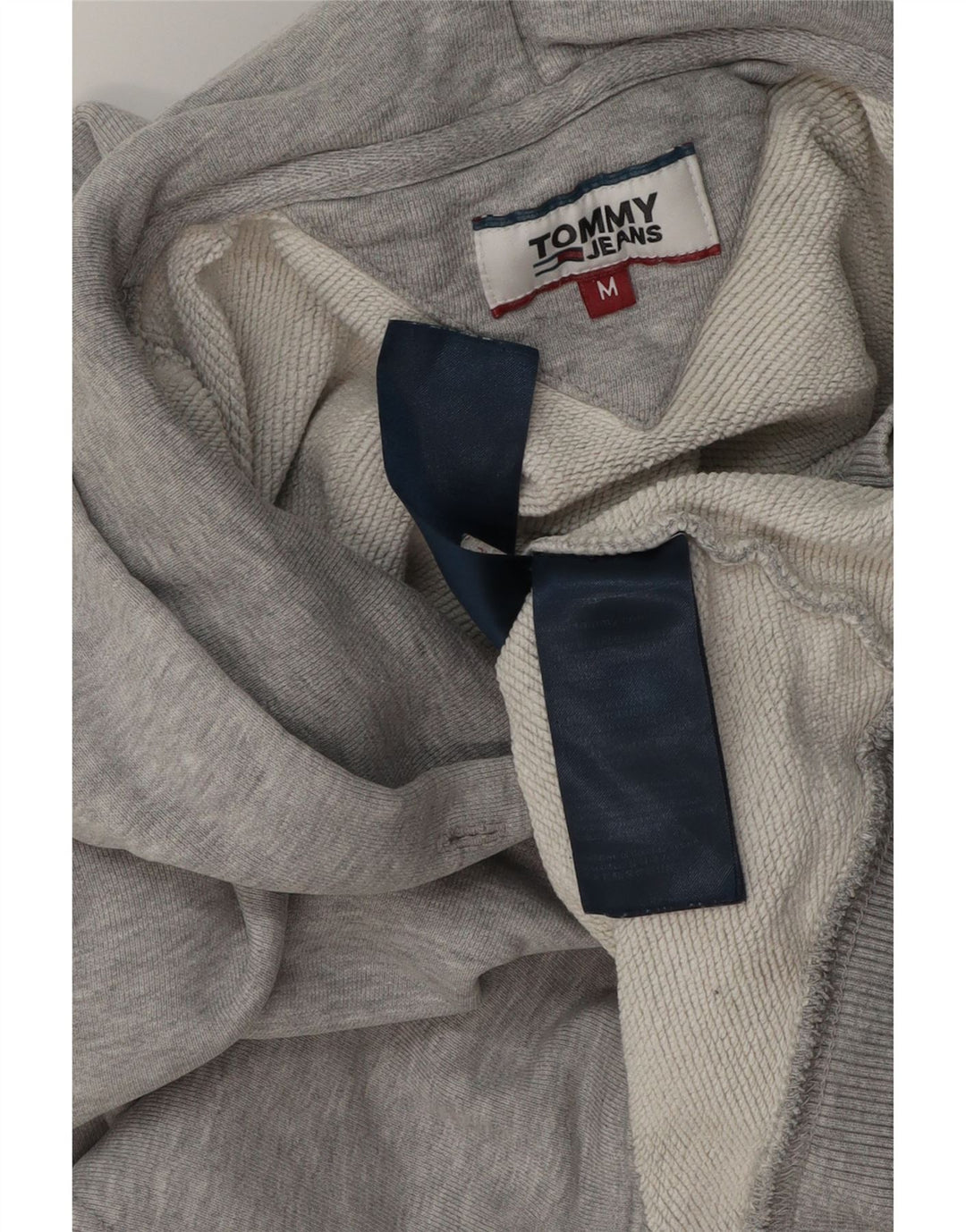Мужской джемпер с капюшоном Tommy Hilfiger, хлопковый средний серый