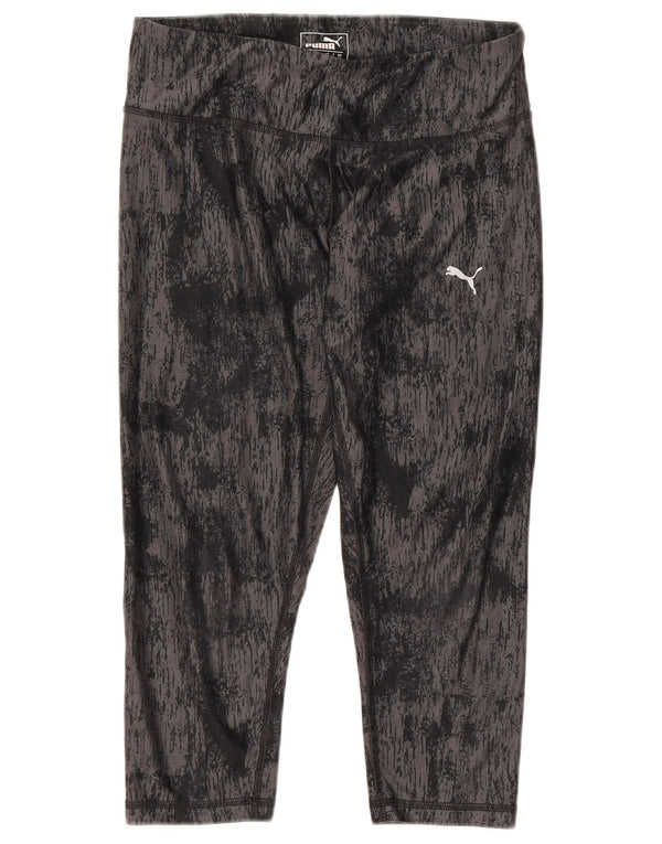 Женские капри Puma UK 10, маленькие черные тай-дай