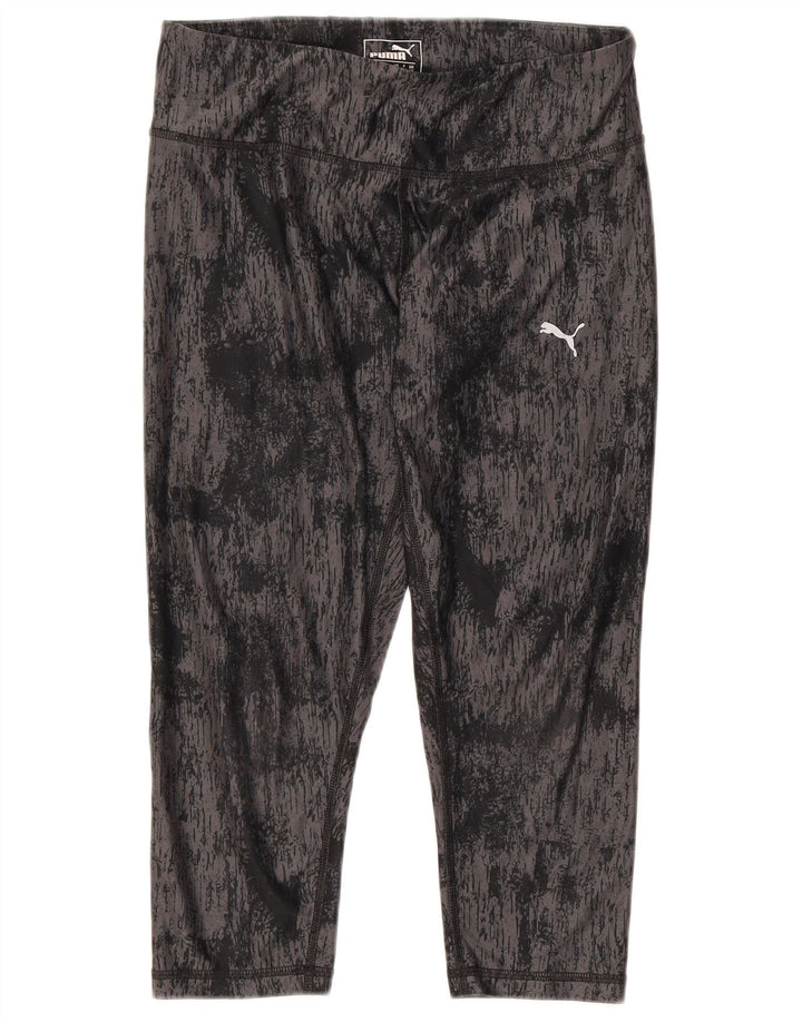 Женские капри Puma UK 10, маленькие черные тай-дай