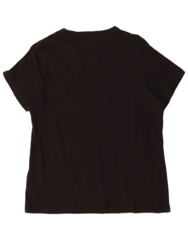 Женская футболка с рисунком Puma Top UK 18 XL, черный хлопок