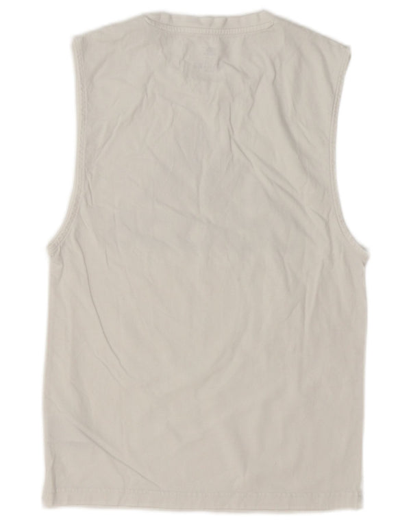 Мужской жилет Adidas с графическим рисунком XS, белый хлопок