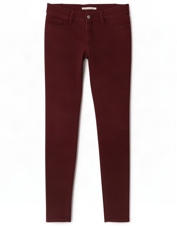 Женские джинсы Levi's 710 Super Skinny W25 L30, бордовый хлопок