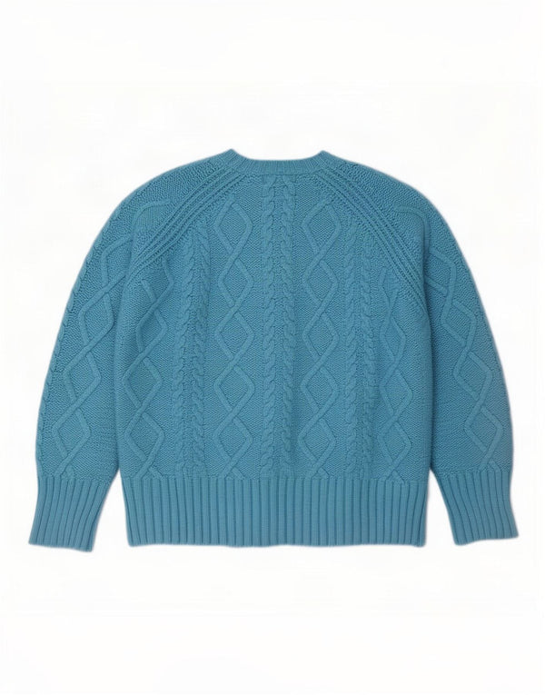 Женский джемпер с круглым вырезом Marks & Spencer, Великобритания, 18 XL, синий