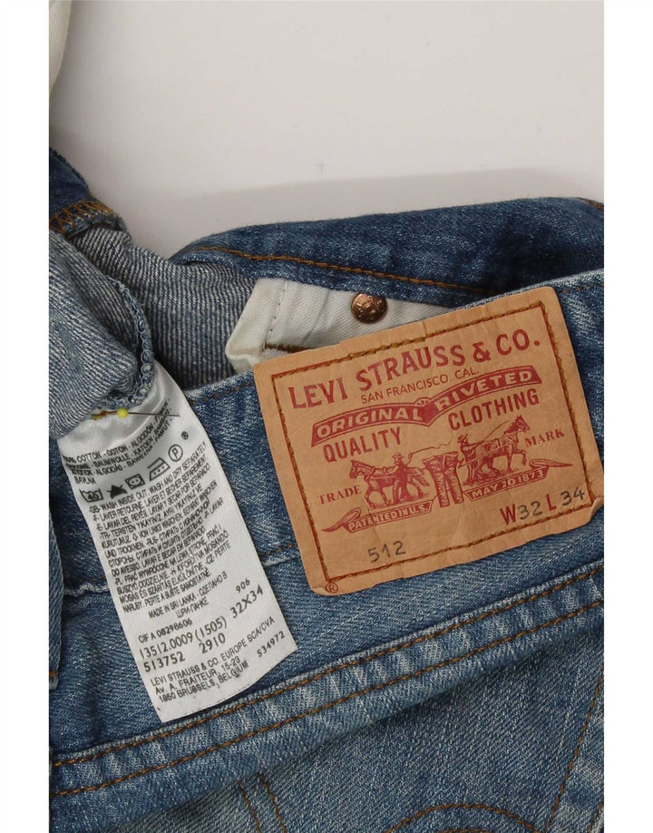Мужские джинсы Levi's 514 Bootcut W32 L34 синие, хлопок
