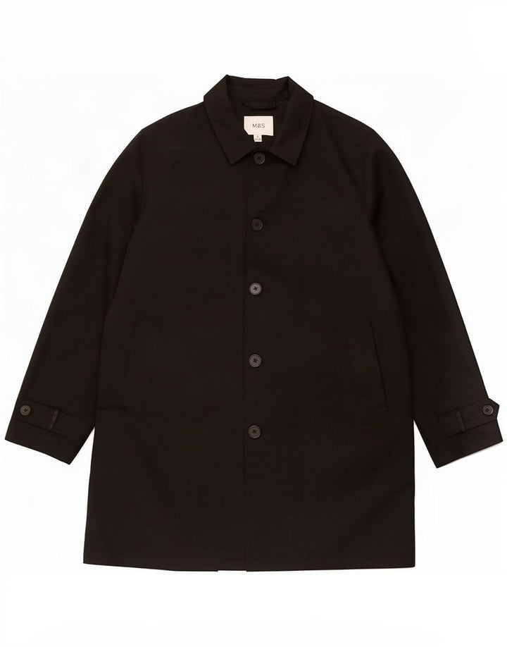 Мужской тренч Marks & Spencer UK 42 XL, черный полиэстер