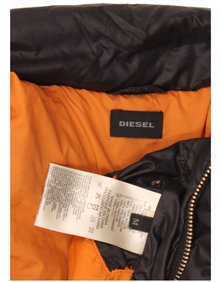 Мужская стеганая куртка Diesel UK 38, средний черный нейлон