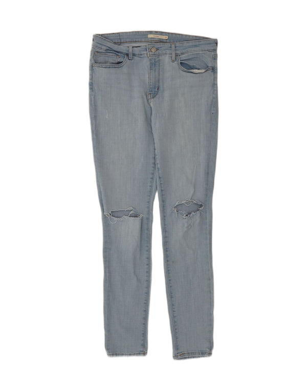 Женские джинсы скинни Levi's 711 W31 L32 синие, хлопок