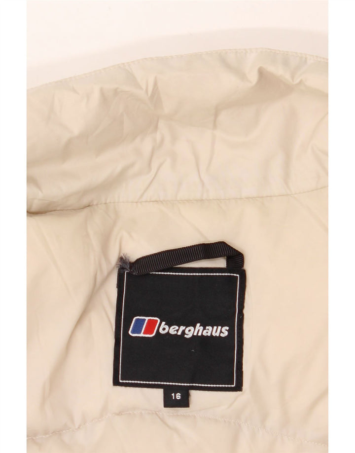 BERGHAUS Womens Padded Gilet UK 16 Large Beige Polyester Vintage Berghaus and Second-Hand Berghaus from Messina Hembry 