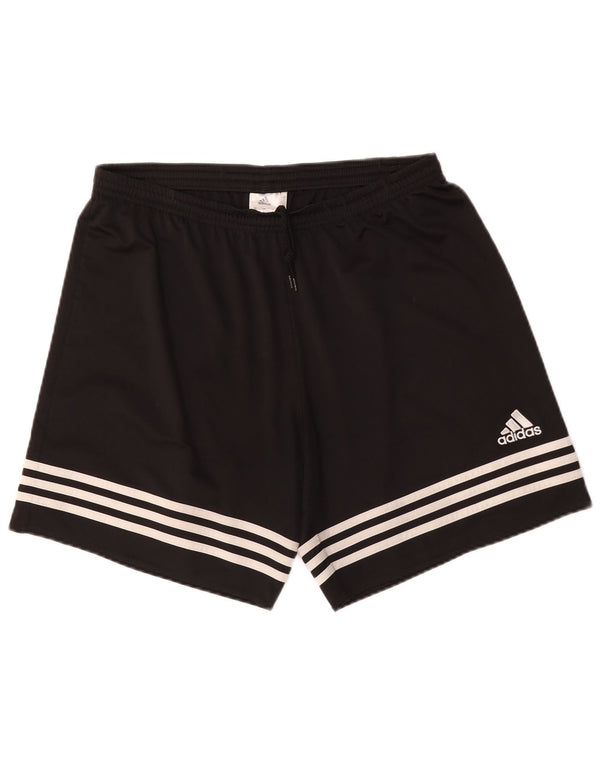 Мужские спортивные шорты Adidas Climalite, большие черные из полиэстера