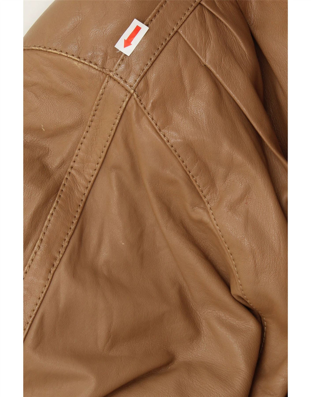 VINTAGE Womens Leather Jacket UK 18 XL Brown Vintage Vintage and Second-Hand Vintage from Messina Hembry 