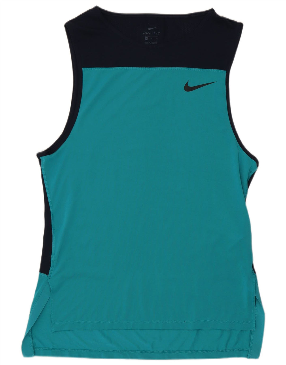 Женский жилет с графическим принтом Nike Dri Fit UK 14, средний синий, цветной блок