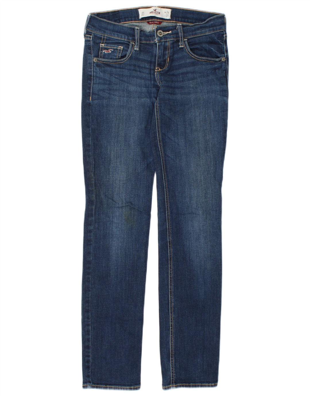 Женские узкие джинсы HOLLISTER Socal Stretch US 0 XS W24 L31, синий хлопок