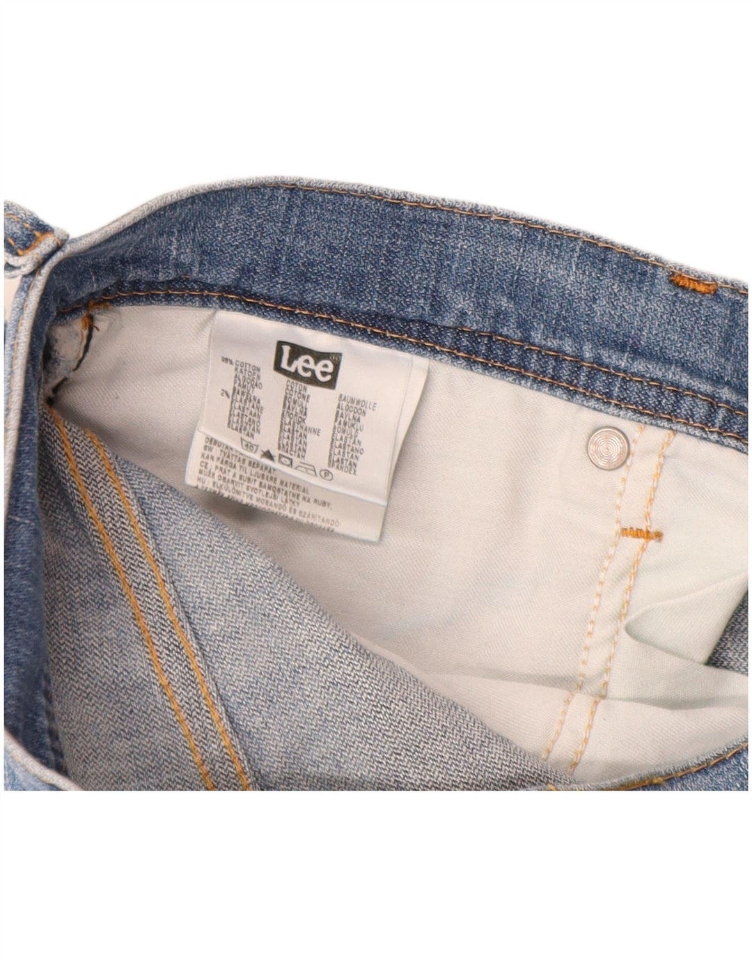 Мужские прямые джинсы Lee Brooklyn W34 L34, синий хлопок