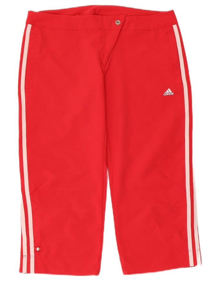 Женские шорты-бермуды ADIDAS Climalite UK 10, маленькие W30, красный полиэстер