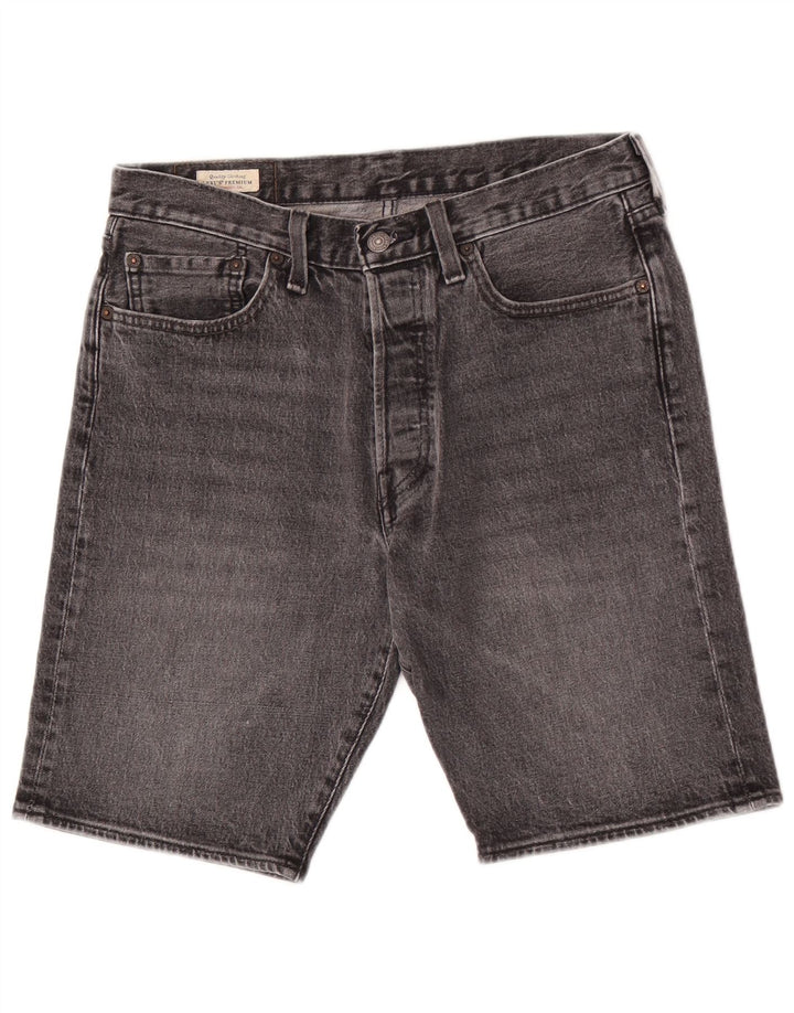 Мужские джинсовые шорты Levi's 501 W31, хлопок среднего серого цвета