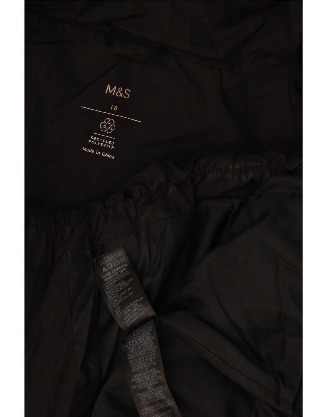 Женская стеганая куртка Marks & Spencer UK 18 XL, черный полиэстер