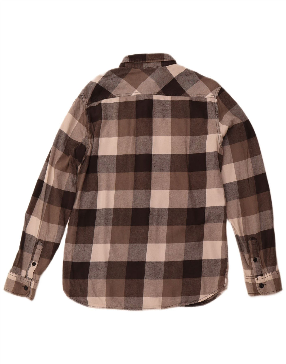 Мужская фланелевая рубашка Vans среднего серого цвета в клетку