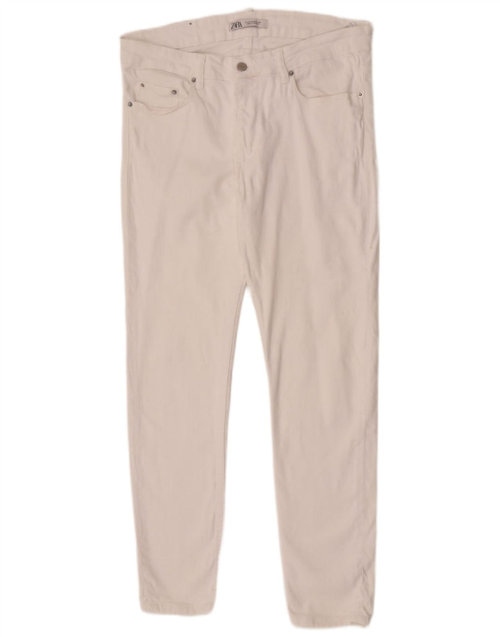 Джинсы мужские узкие Zara EU 46 XL W36 L30 белые