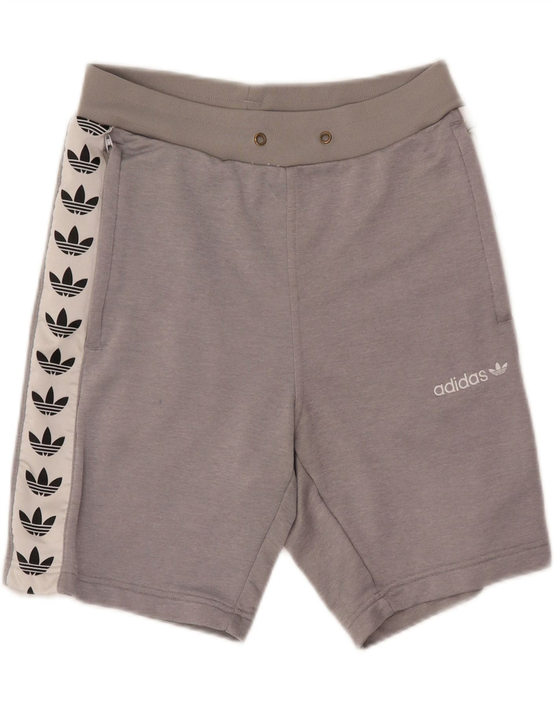 ADIDAS Mens Graphic Sport Shorts Small  Grey Colourblock Polyester Vintage Adidas and Second-Hand Adidas from Messina Hembry 