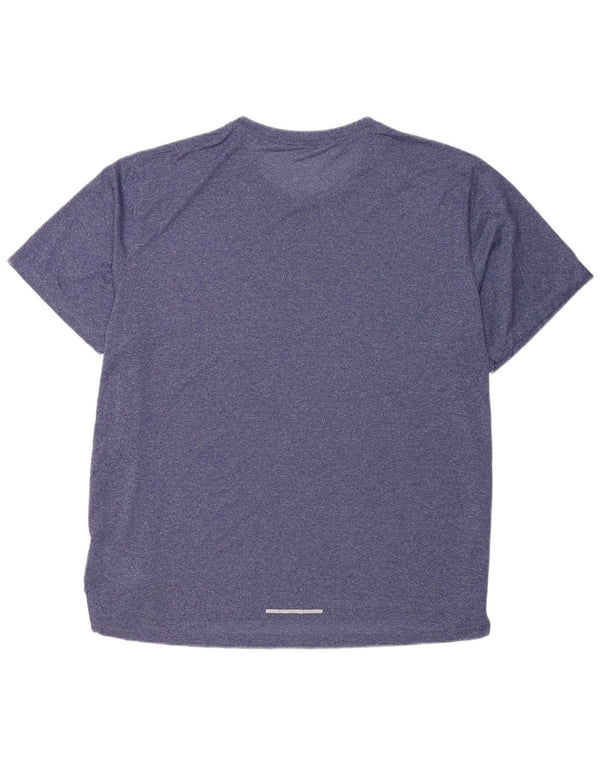 Мужская футболка Nike Dri Fit 2XL темно-синего цвета из полиэстера