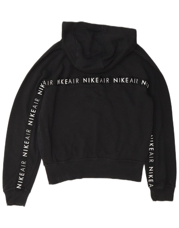 Женский джемпер с капюшоном Nike UK 10, маленький, черный, хлопок