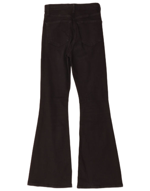 Женские расклешенные джинсы Topshop Jamie W26 L30, черный хлопок