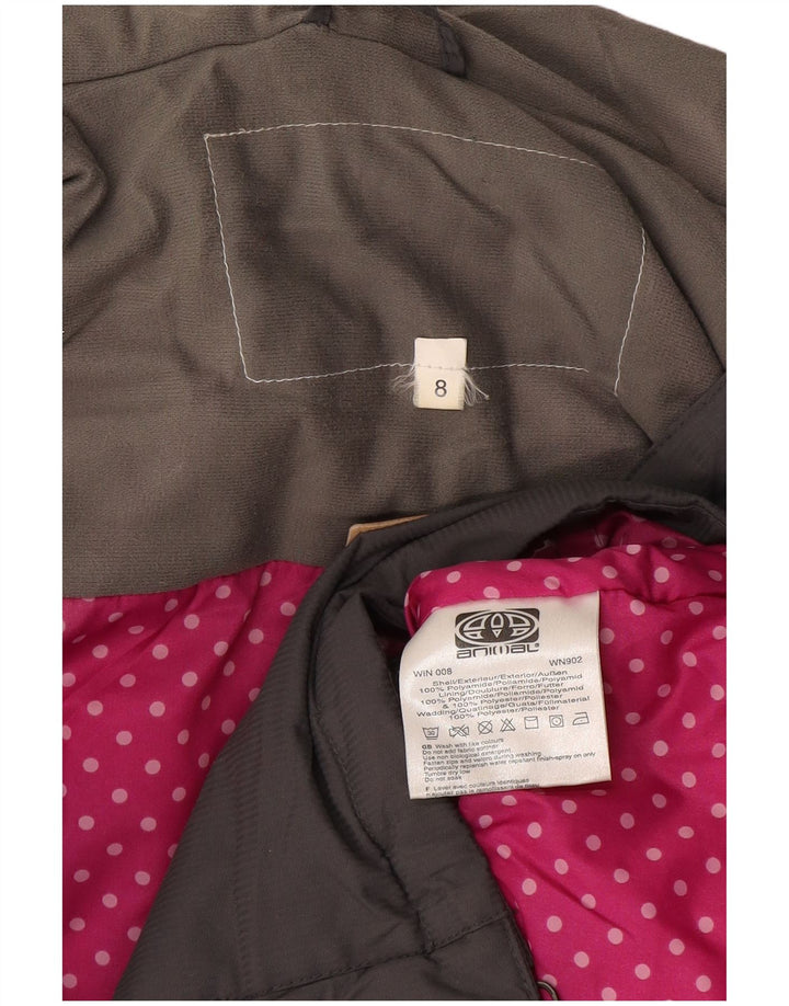 Женская ветровка с капюшоном ANIMAL UK 8, маленький серый полиамид