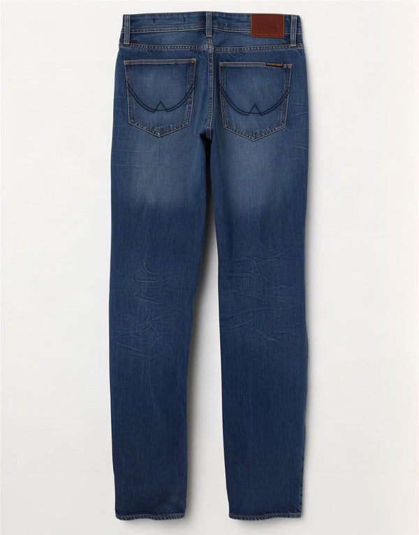 Мужские свободные джинсы с потертостями Superdry Copperfill W32 L32, синий хлопок