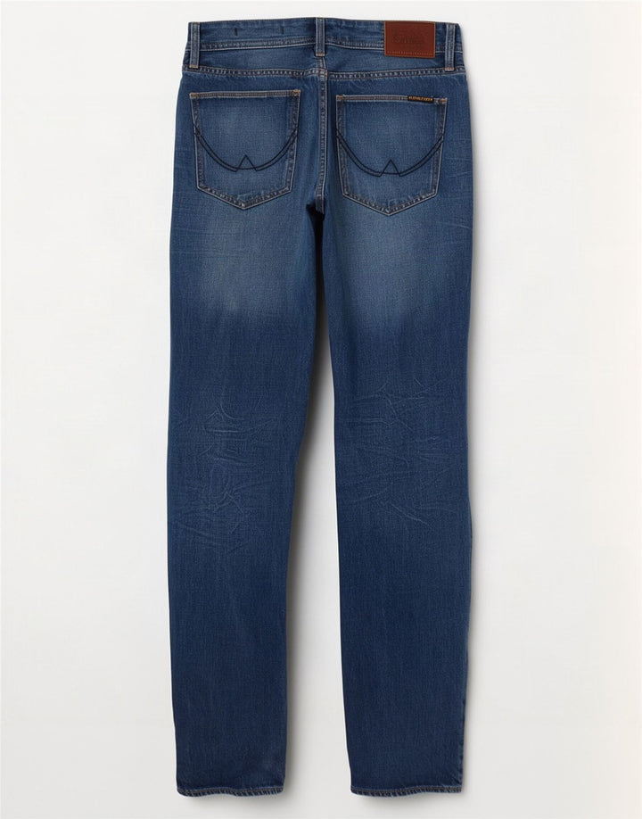 Мужские свободные джинсы с потертостями Superdry Copperfill W32 L32, синий хлопок