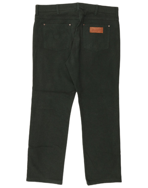 Мужские прямые повседневные брюки Wrangler W36 L30, зеленый хлопок