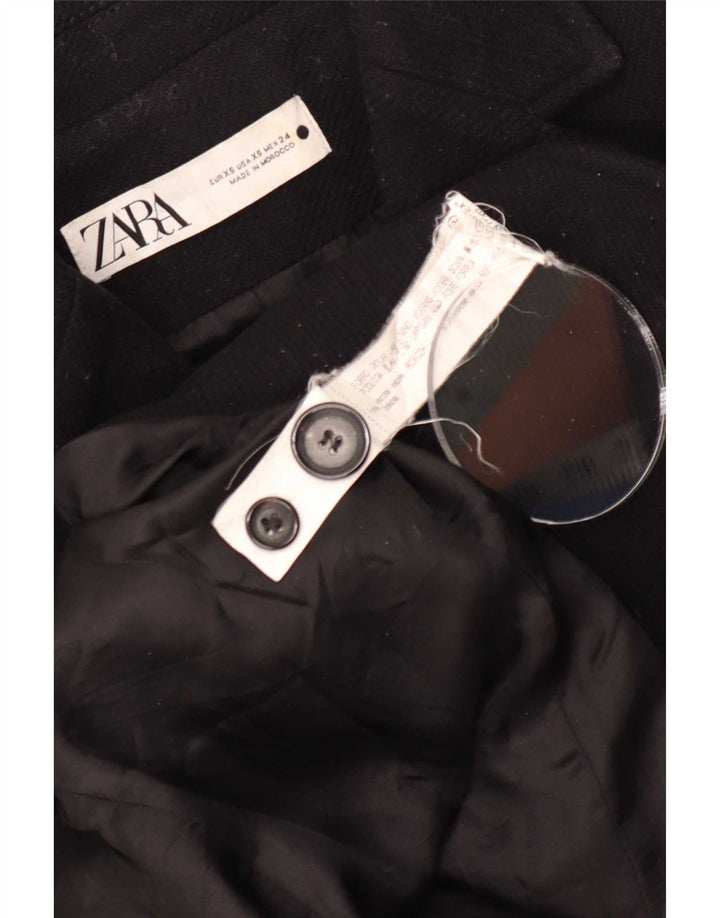 Женское пальто Zara UK 6 XS, черное из вискозы