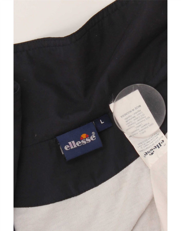 Мужская спортивная куртка Ellesse, большая темно-синяя полиэстер