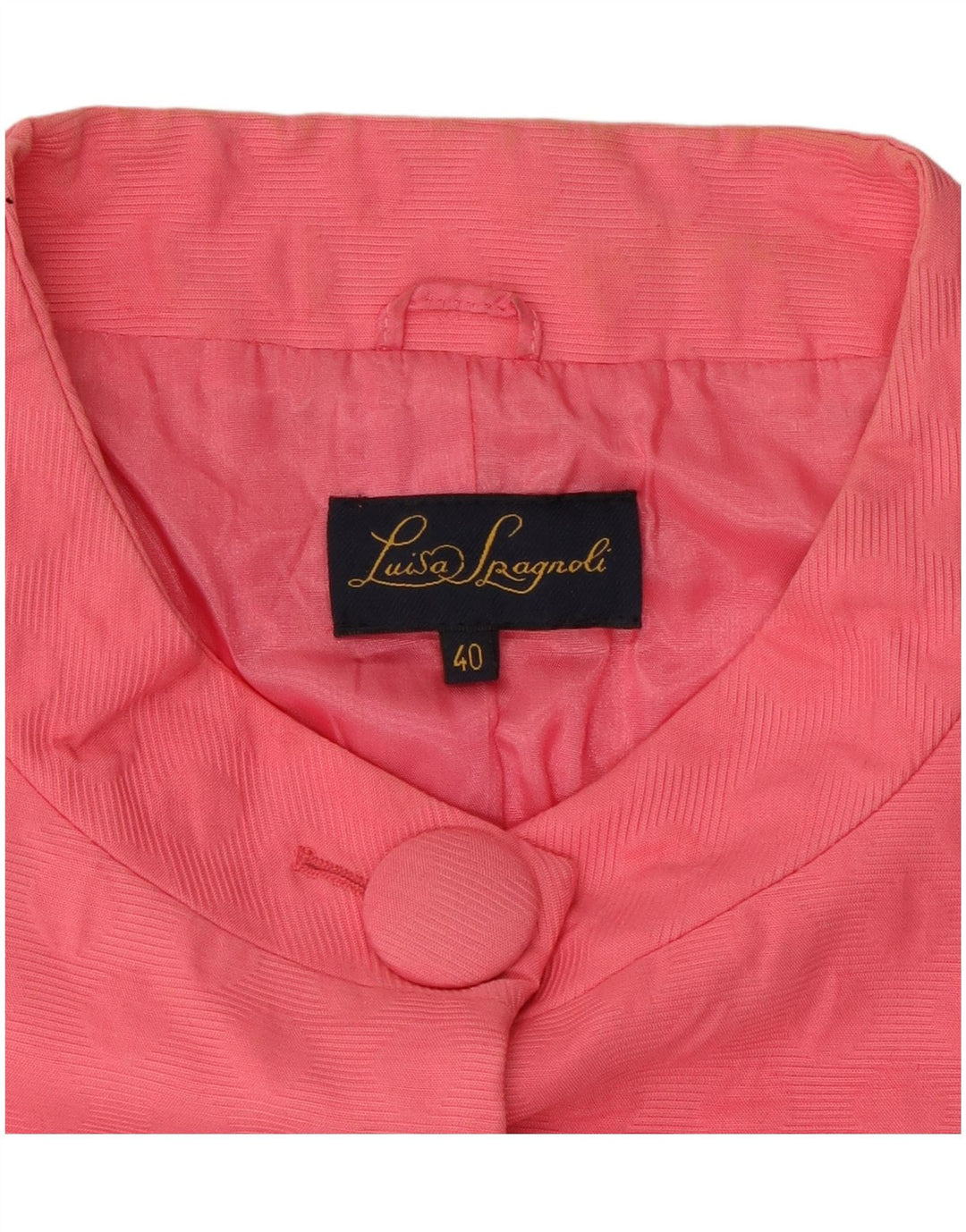 LUISA SPAGNOLI Женский пиджак с рукавом 3/4 и 5 пуговицами IT 40 Маленький розовый
