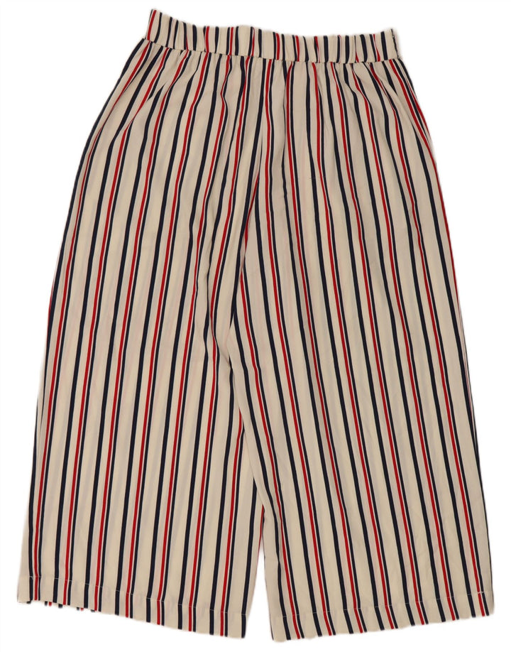 Женские капри Zara большие W34 L22 в белую полоску