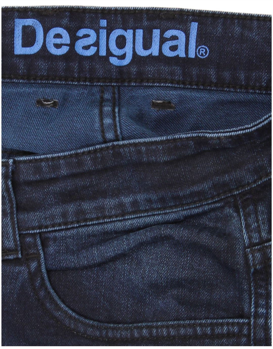 DESIGUAL Мужские узкие джинсы W34 L34 Темно-синие