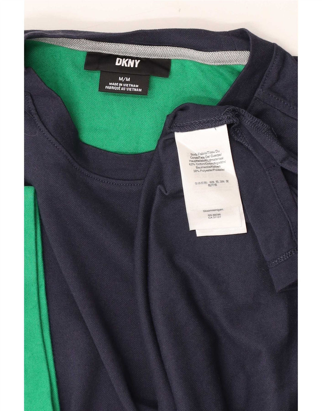 Мужская футболка Dkny Top среднего размера, темно-синяя, хлопок