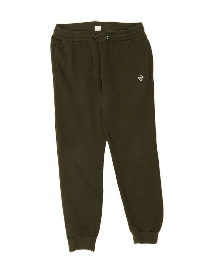 SERGIO TACCHINI Womens Tracksuit Trousers Joggers UK 14 Medium Green Vintage Sergio Tacchini and Second-Hand Sergio Tacchini from Messina Hembry 