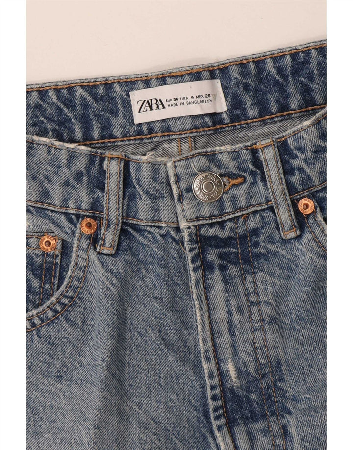 Женские джинсовые шорты Zara EU 36 XS W26 Синие