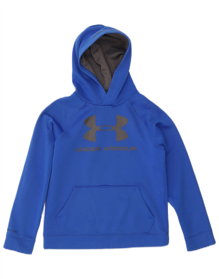 Джемпер с капюшоном Under Armour для мальчиков 9–10 лет, средний синий