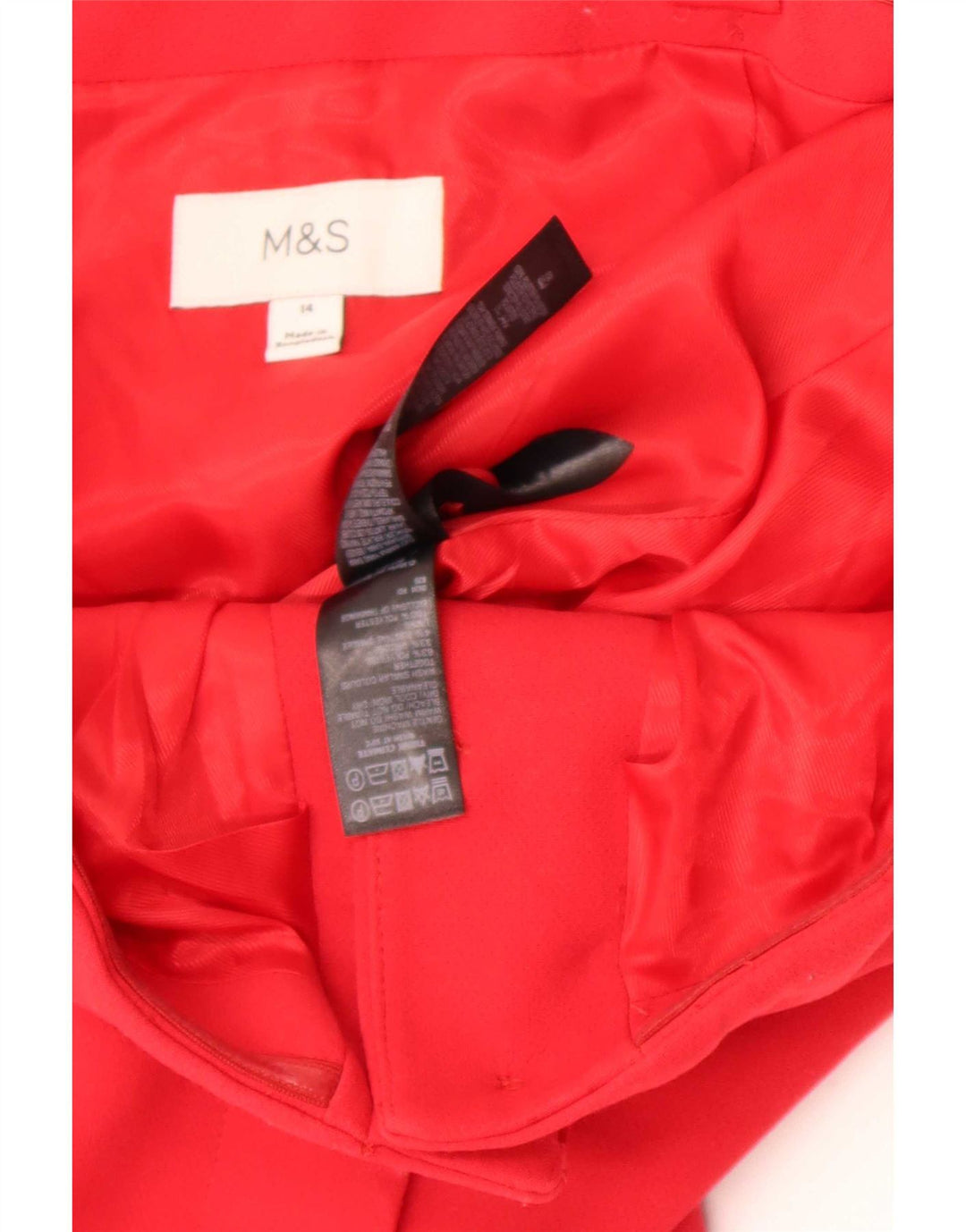 Женский корсетный топ Marks & Spencer UK 14, средний красный полиэстер