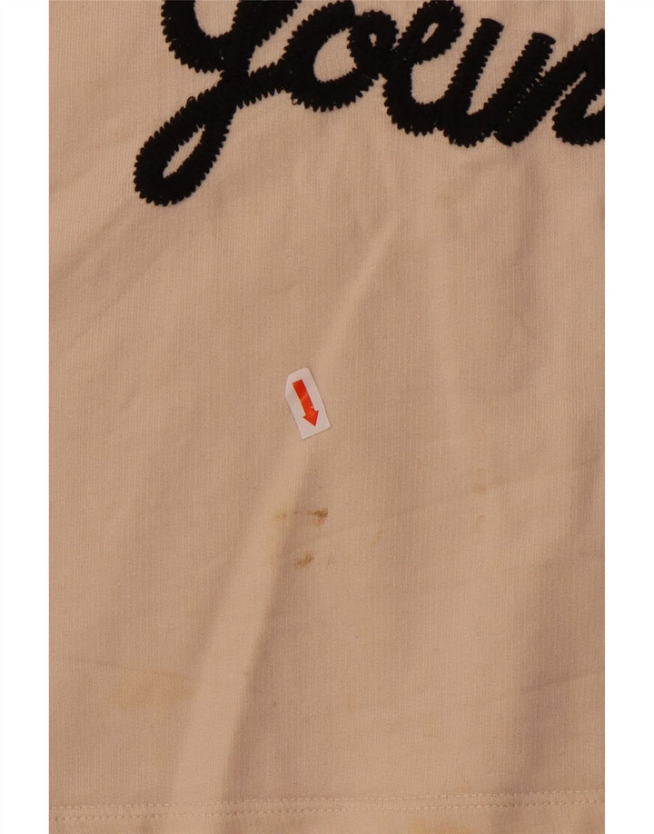 Женская укороченная футболка с графическим рисунком French Connection Top UK 14, средний бежевый хлопок