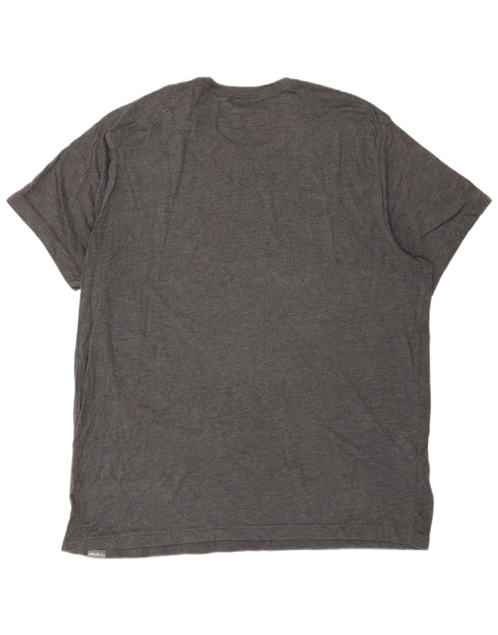 Мужская футболка с рисунком Eddie Bauer XL, серый хлопок