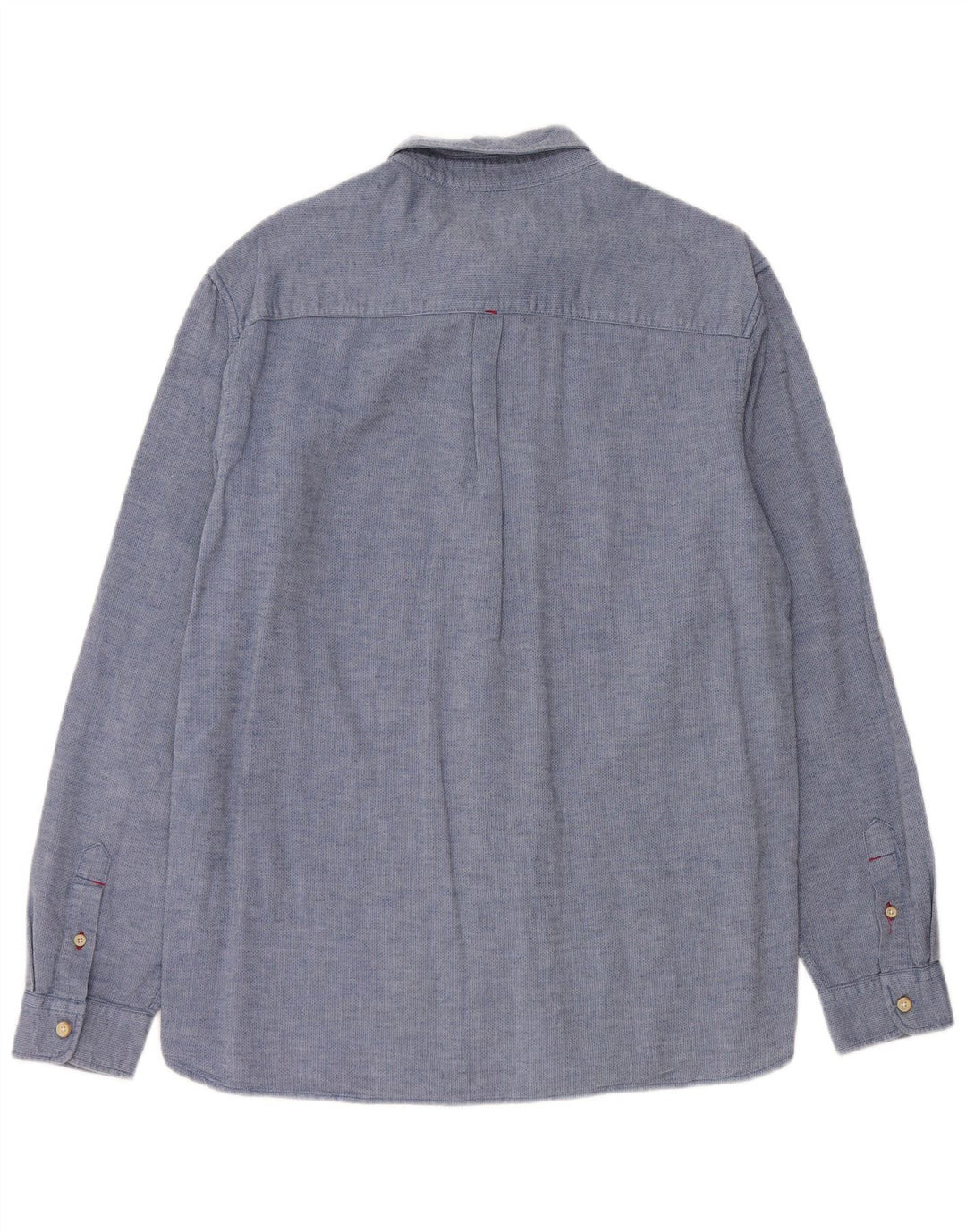 Мужская рубашка классического кроя WHITE STUFF из хлопка среднего синего цвета